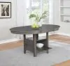 CoasterEveryday 108211 Lavon - Oval Extension Leaf Dining Table - Medium Gray