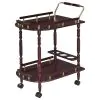 CoasterEveryday 3512 Palmer - 2-Tier Rectangular Wood Bar Cart - Merlot