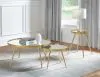 CoasterEssence 723918 Kaelyn - 2 Piece Round Mirror Top Nesting Coffee Table - Gold