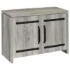CoasterEveryday 950785 Enoch - 2 Door Engineered Wood Accent Cabinet - Gray Driftwood