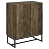 CoasterEveryday 959639 Carolyn - 2 Door Engineered Accent Wood Cabinet - Rustic Oak