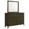 Coaster Fine Furniture 224423M Wilkes - 6-Drawer Dresser And Mirror - Dark Cocoa
