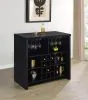 Coaster Fine Furniture 182784 Topanga - Engineered Wood Freestanding Home Bar - Black