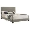 Coaster Fine Furniture 300851Q Dorian - Fabric Upholstered Queen Panel Bed - Taupe