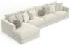 Jackson Furniture Industries 2235/75/31/37/4-16 Jackson Furniture Industries 2235/75/31/37/4-16 Ritzy - 4 Piece Modular Sectional (LSF Chaise) - Bone