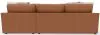 Jackson Furniture Industries 5045/63/76/28-26 Minori - Italian Leather 2 Piece Sofa / Chaise With RSF Chaise And Cocktail Ottoman - Whiskey