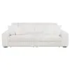 Coaster Fine Furniture 600535PB1 Jacana - LAF Power Sofa Chaise With 2 Piece Pillow, Box 1 of 2 - Ivory