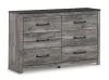 Ashley Furniture B1290/31/36/44/71/98/92(2) Ashley Furniture B1290/31/36/44/71/98/92(2) Bronyan - Queen Panel Bed - 7 Pc. - Dresser, Mirror, Chest, Queen Bed, 2 Nightstands - Dark Gray