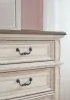 Ashley Furniture B743/31/36/58/56S/197/93(2) Ashley Furniture B743/31/36/58/56S/197/93(2) Realyn - 7 Pc. - Dresser, Mirror, King Upholstered Bed, 2 Nightstands - Two-tone