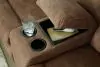 Ashley Furniture 36902/48/49/25 Partymate - 3 Pc. - 2-Piece Rec Sectional With Console, Rocker Recliner - Brindle