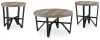 Ashley Furniture T235-13 Deanlee - Occasional Table Set (Set of 3) - Grayish Brown / Black