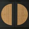 Ashley Furniture A4000575 Cliffiings - Accent Cabinet - Black / Natural