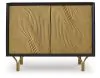 Ashley Furniture A4000654 Tayner - Accent Cabinet - Black / Gold Finish