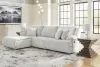 Ashley Furniture 92706S7 Ashley Furniture 92706S7 Top Tier - 3-Piece Reclining Sectional Sofa With Laf Press Back Chaise - Alloy