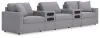Ashley Furniture 92104S15 Ashley Furniture 92104S15 Modmax - 5-Piece Sectional With Audio System Console - Granite