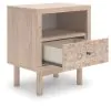 Ashley Furniture PCB1566-91 Arloster - One Drawer Night Stand - Tan