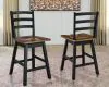 Ashley Furniture D634-224 Ashley Furniture D634-224 Wildenauer - Swivel Stool (Set of 2) - Brown / Black