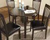 Ashley Furniture D310/15/01(2) Hammis - 3 Pc. - Drop Leaf Table, 2 Upholstered Side Chairs - Dark Brown