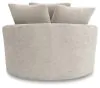 Ashley Furniture PC5910621 Cuddle Plush - Oversized Swivel Accent Chair - Arctic