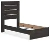 Ashley Furniture PCB2108B11 Hollivern - Twin Panel Bed - Dark Gray