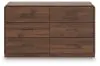 Ashley Furniture PCB386-31 Fortlorn - Dresser - Walnut Brown