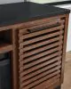 Ashley Furniture W737-78 Kallari - XL TV Stand With Fireplace Option - Warm Brown / Black