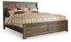 Ashley Furniture B251B9 Juararo - King Panel Bed - Dark Brown