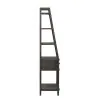 Liberty Furniture 406-HO201 Modern Farmhouse - Leaning Bookcase - Dusty Charcoal