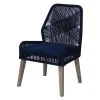 CoasterElevations 110034 Nakia - Woven Rope Dining Side Chairs (Set of 2) - Dark Navy