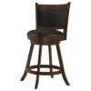 CoasterEssence 101919 Broxton - Upholstered Swivel Counter Chair (Set of 2) - Chestnut