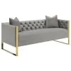 CoasterElevations 509111-S3 Eastbrook - 3 Piece Velvet Upholstered Tufted Sofa Set - Gray