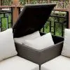 Furniture of America CM-OS1818-SET Davina - Patio 3 Piece Set Storage - Brown / Beige