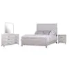 New Classic 00-3314-24N New Classic 00-3314-24N Biscayne - 6/0 Western King 4 Piece Bedroom Set (Bed, Dresser, Mirror, Nightstand) - Driftwood