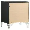 Coaster Fine Furniture 224992 Lucia - 2-Drawer Nightstand Bedside Table - Black