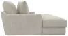Jackson Furniture Industries 3445/15/16-11 Cozy - 2 Piece Double Wide Chaise With USB Charging Ports - Pearl