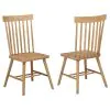 Coaster Fine Furniture 122502 Andrews - Windsor Spindle Back Dining Side Chair (Set of 2) - Light Ash