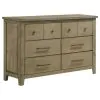 Coaster Fine Furniture 207533 Hazlewood - 6-Drawer Bedroom Dresser Cabinet - Vineyard Oak