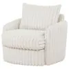 Coaster Fine Furniture 902541 Sarco - Corduroy Upholstered Swivel Accent Arm Chair - Ivory