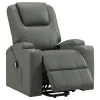 Coaster Fine Furniture 609478P Armstrong - Upholstered Power Lift Massage Recliner - Gray