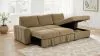 Coaster Fine Furniture 500348 Pastrana - Upholstered Sleeper Sectional Sofa RAF Chaise - Camel