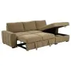 Coaster Fine Furniture 500348 Pastrana - Upholstered Sleeper Sectional Sofa RAF Chaise - Camel