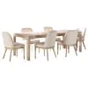 Coaster Fine Furniture 115501-S7 Solano - 7-Piece Extension Table Dining Set - Weathered Mango