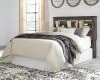 Ashley Furniture B211-65 Ashley Furniture B211-65 Drystan - Queen Bookcase Headboard - Brown / Beige