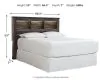 Ashley Furniture B211-65 Ashley Furniture B211-65 Drystan - Queen Bookcase Headboard - Brown / Beige