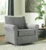 Ashley Furniture A3000002 Renley - Swivel Glider Accent Chair - Ash