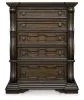 Ashley Furniture B947-46 Maylee - Five Drawer Chest - Dark Brown