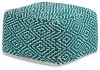 Ashley Furniture A1001055 Brynnsen - Pouf - Teal / Ivory
