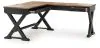 Ashley Furniture H664/34/34R/01A/70 Wildenauer - 4 Pc. - Home Office Desk And Return, Swivel Desk Chair, Bookcase - Brown / Black