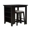 Liberty Furniture 942B-CD-3CTS Liberty Furniture 942B-CD-3CTS Brook Creek - 3 Piece Counter Set - Black