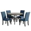 New Classic D162G-DT-GRY Crispin - Round Dining Table - Gray